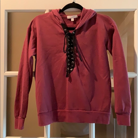 Active USA Tops - Maroon hoodie